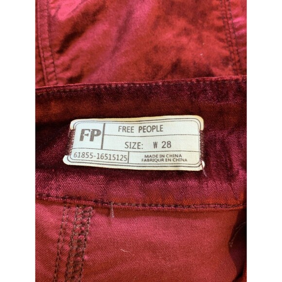 Free People Retro Velvet Mini Kimora Skirt Size 28 Academia Clueless Vampy - Picture 6 of 10